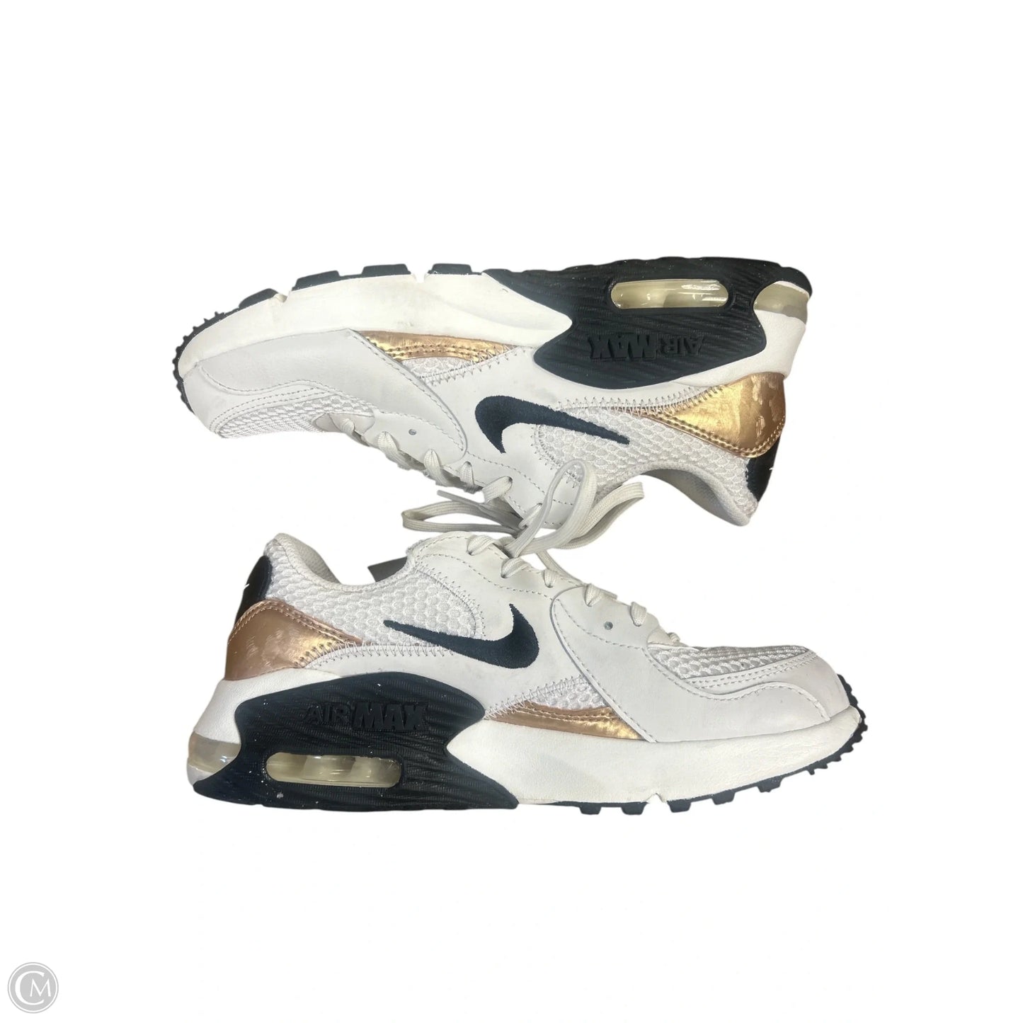 Shoes Athletic By Nike In Black & Gold, Size: 7.5