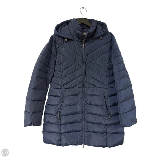 Coat Parka By Kenneth Cole Reaction In Navy, Size: Xl