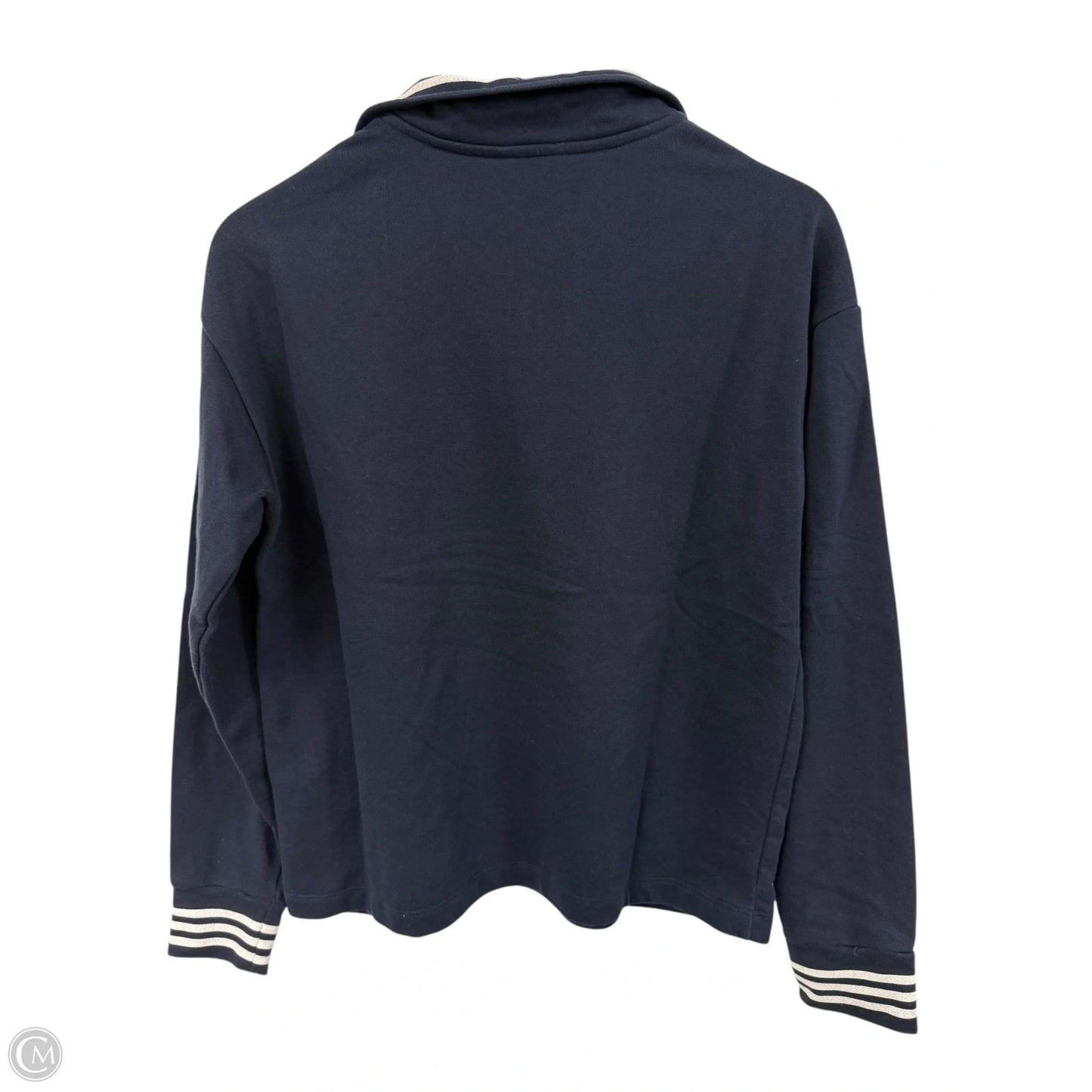 Sweatshirt Collar By Nautica In Blue & White, Size: S