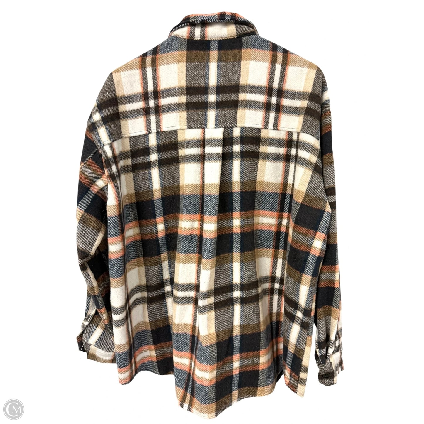 Jacket Shirt By Cmf In Plaid Pattern, Size: Xl