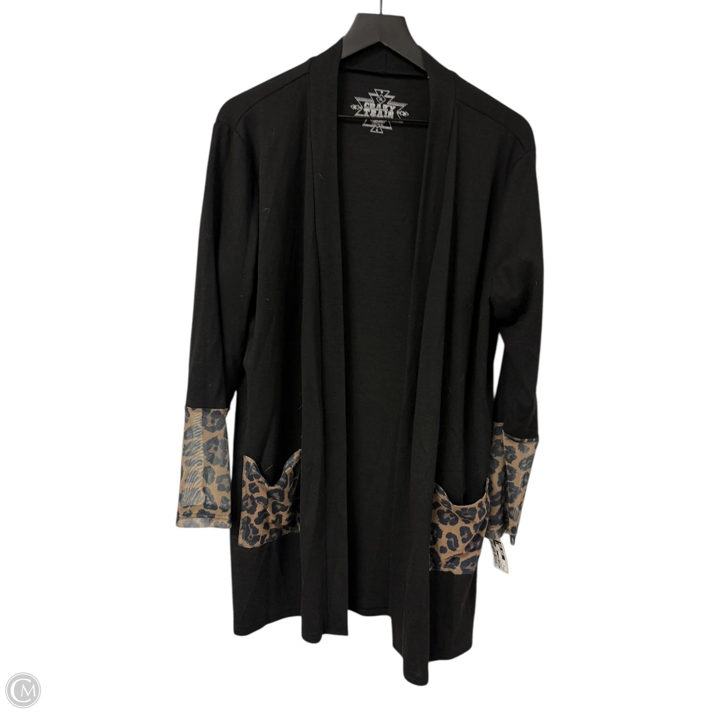 Cardigan By Crazy Train In Leopard Print, Size: Xl