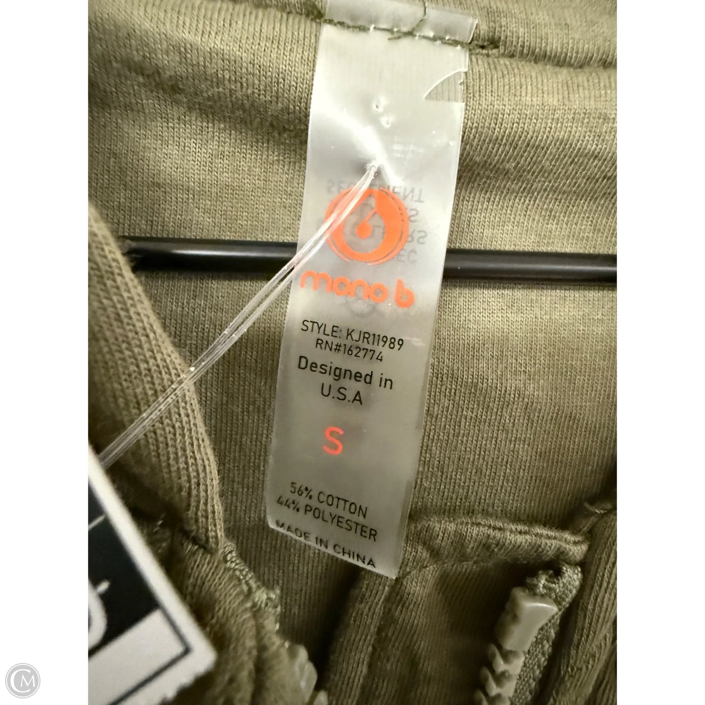 Vest Puffer & Quilted By Mono B In Green, Size: S