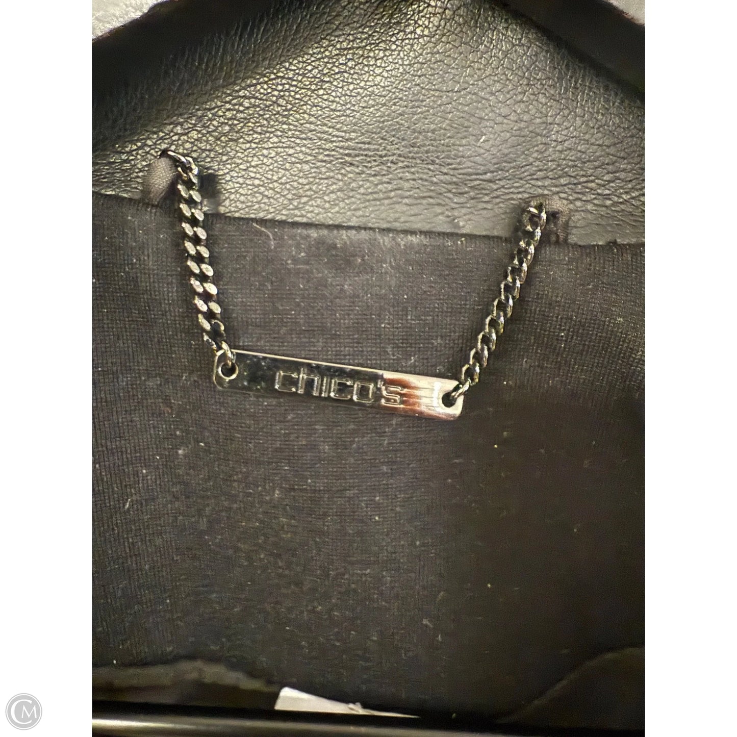 Jacket Moto By Chicos In Black & White, Size: Xl