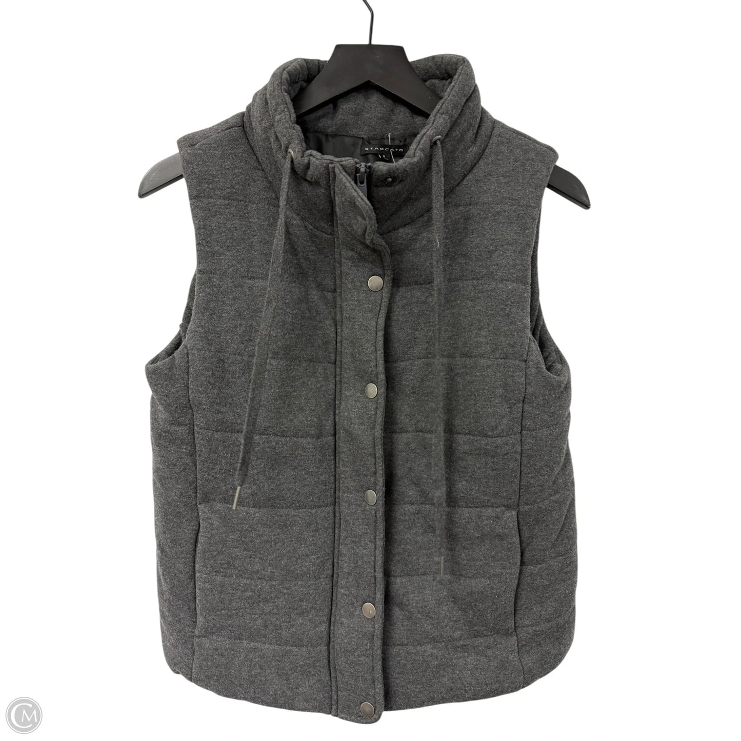 Vest Puffer & Quilted By Staccato In Grey, Size: S