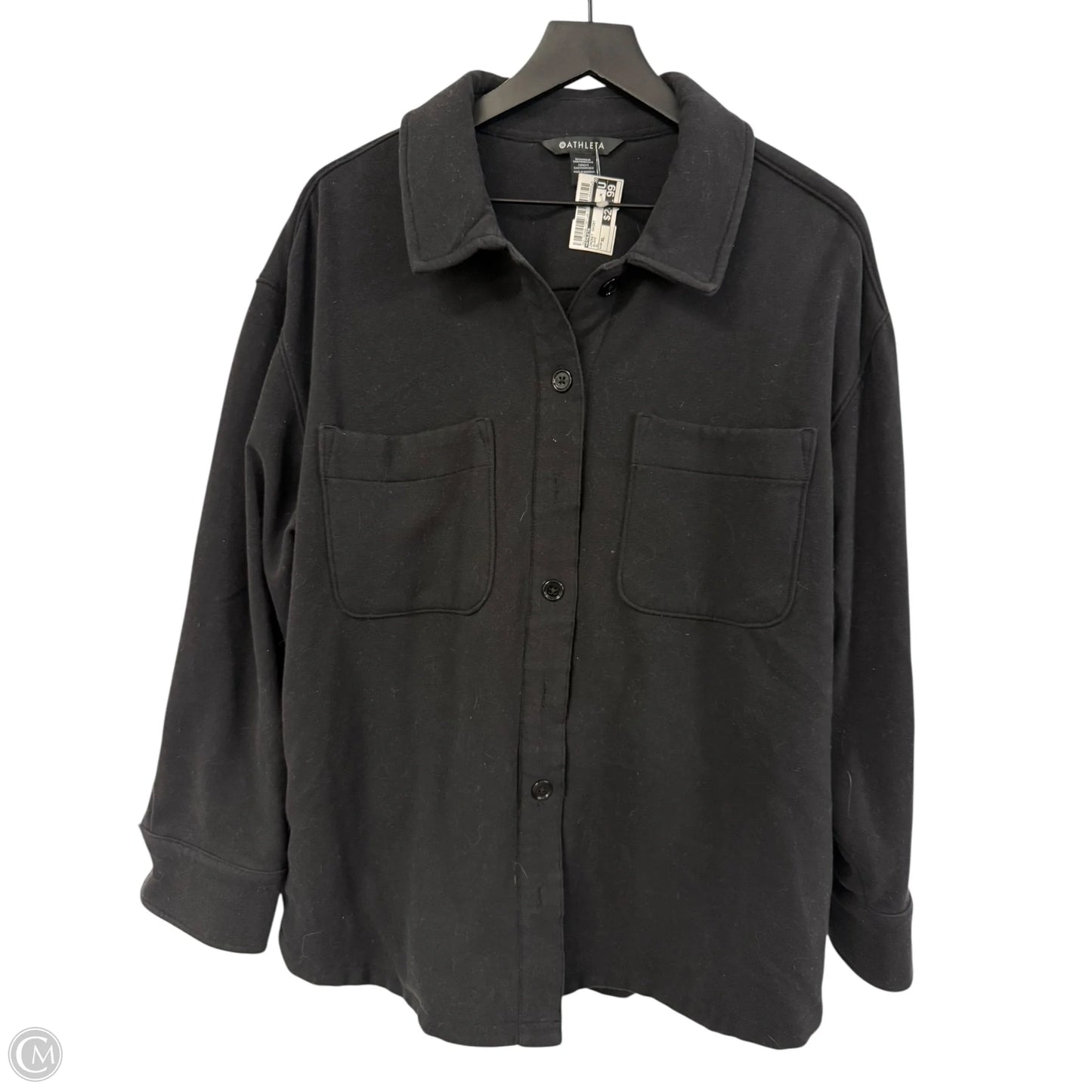 Jacket Shirt By Athleta In Black, Size: Xl