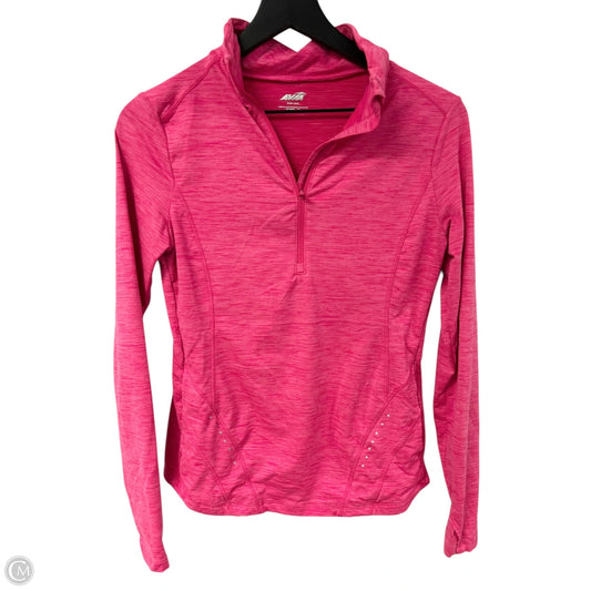 Athletic Top Long Sleeve Collar By Avia In Pink, Size: S