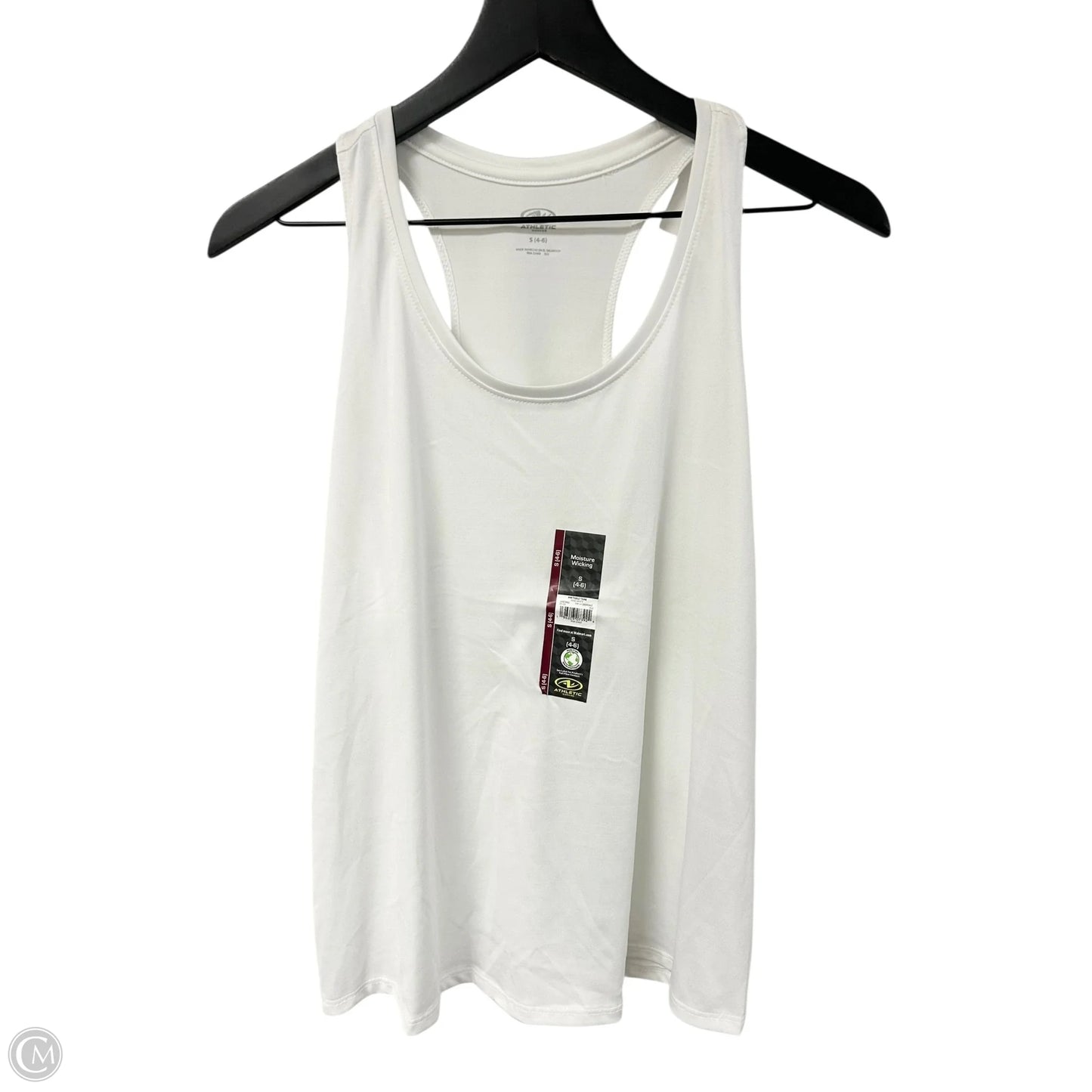 Athletic Tank Top By Athletic Works In White, Size: S