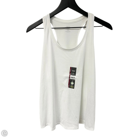 Athletic Tank Top By Athletic Works In White, Size: S