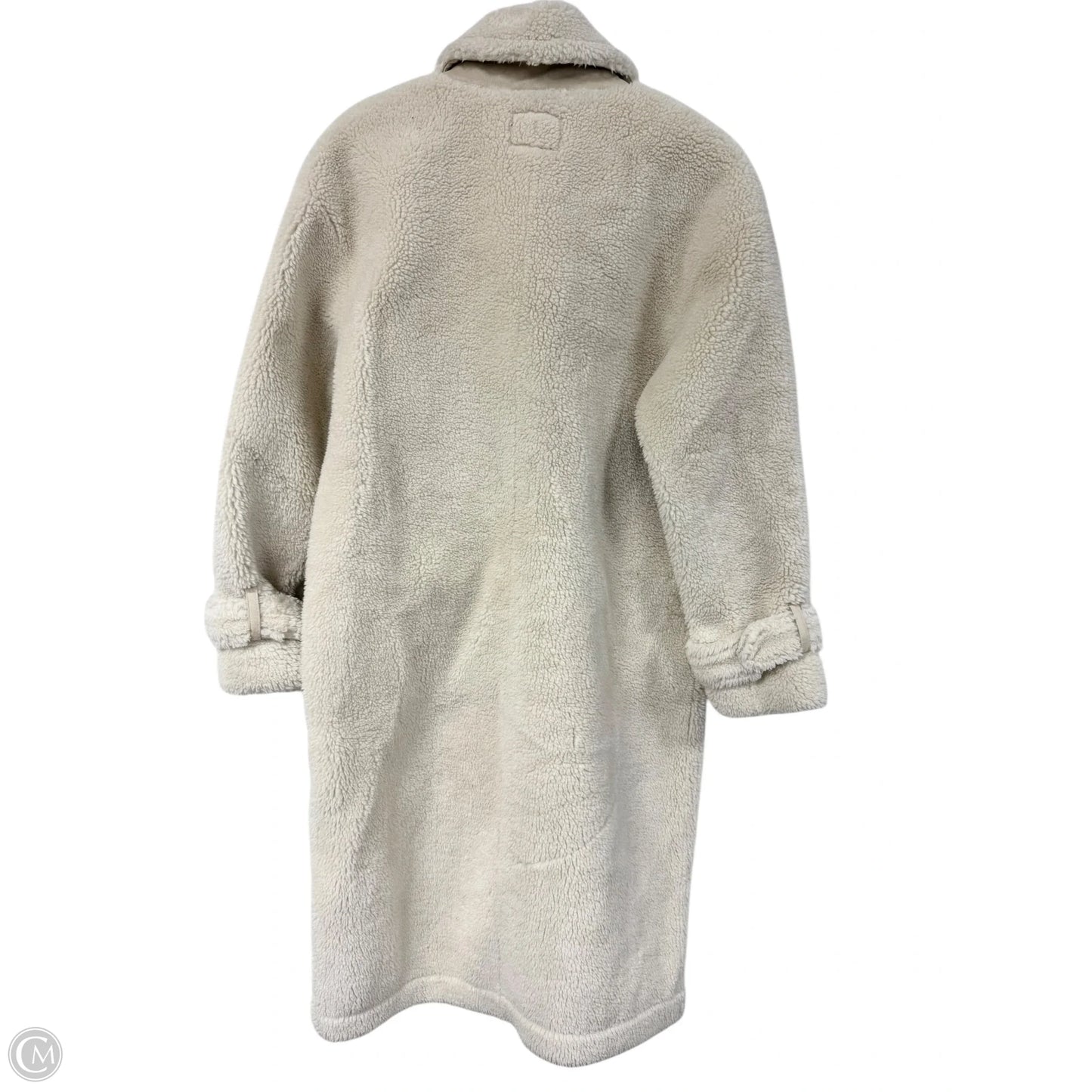 Coat Faux Fur & Sherpa By Express In Ivory, Size: M