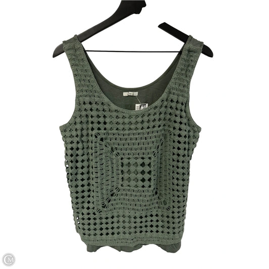Top Sleeveless By Maurices In Green, Size: Xl
