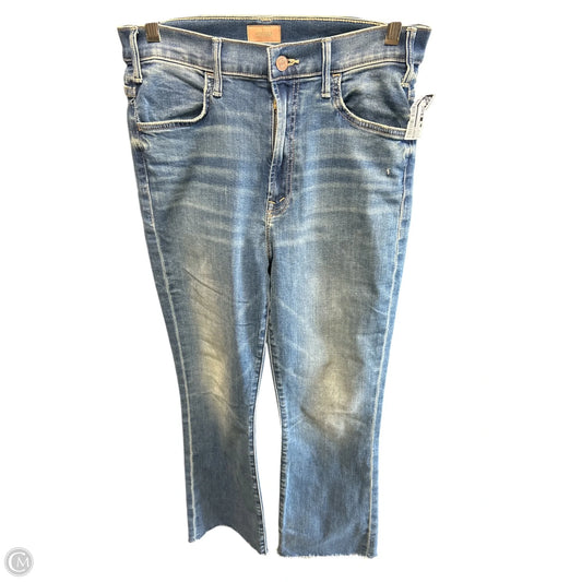 Jeans Straight By Mother In Blue Denim, Size: 8