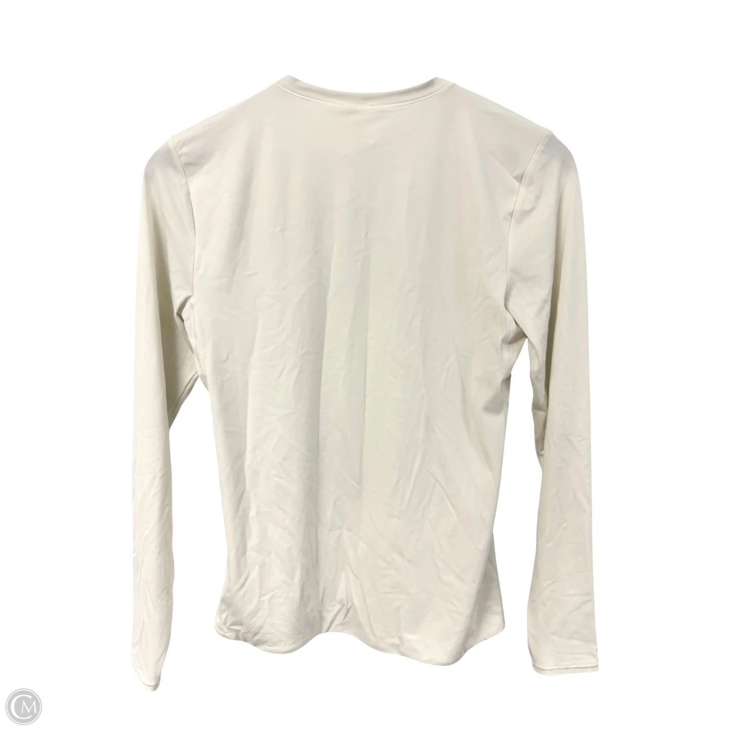 Athletic Top Long Sleeve Crewneck By Lululemon In Cream, Size: L