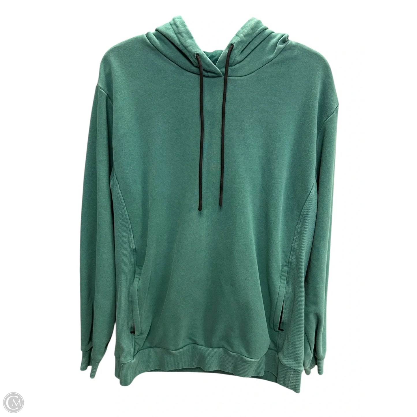 Sweatshirt Hoodie By Fabletics In Green, Size: L