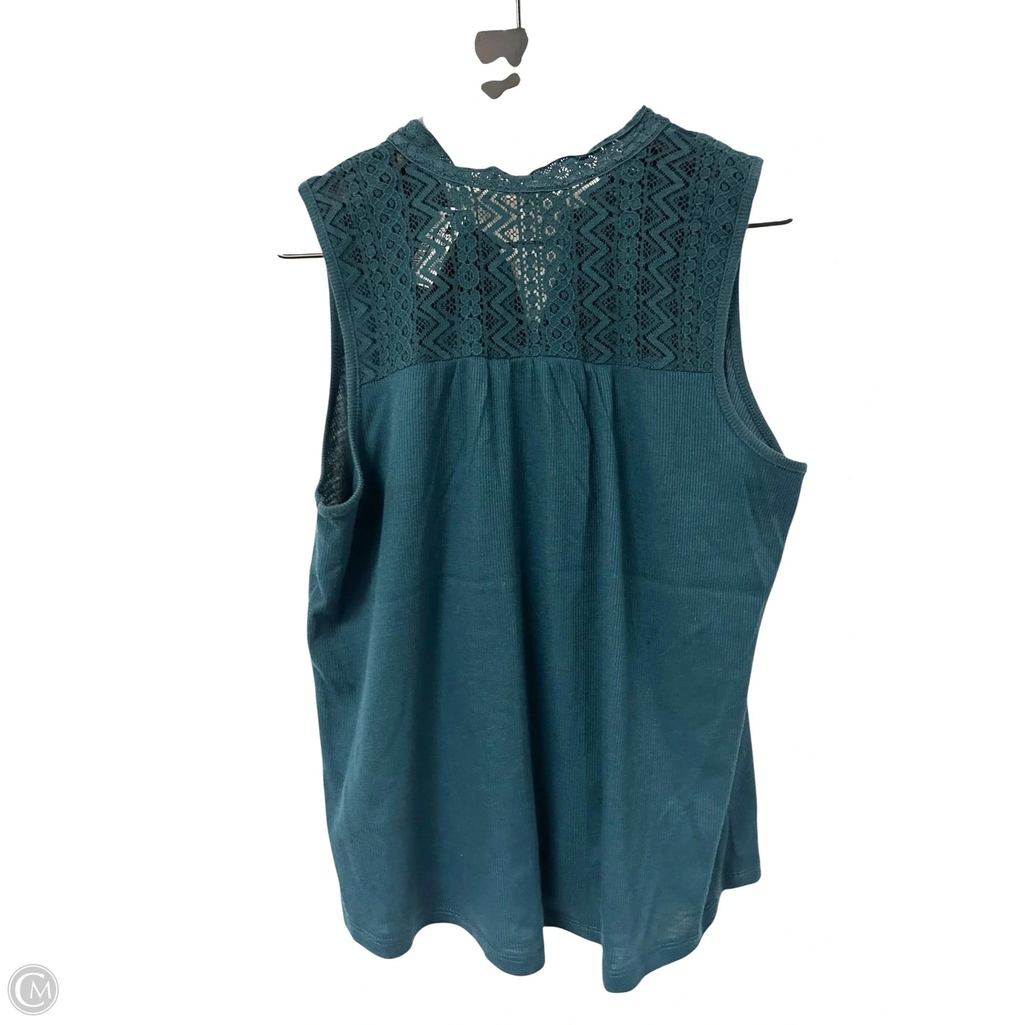 Top Sleeveless By Maurices In Teal, Size: M