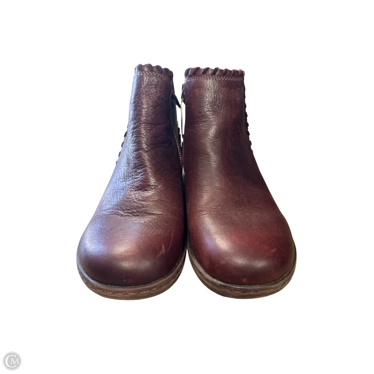 Boots Ankle Flats By Comfortiva In Brown, Size: 9.5