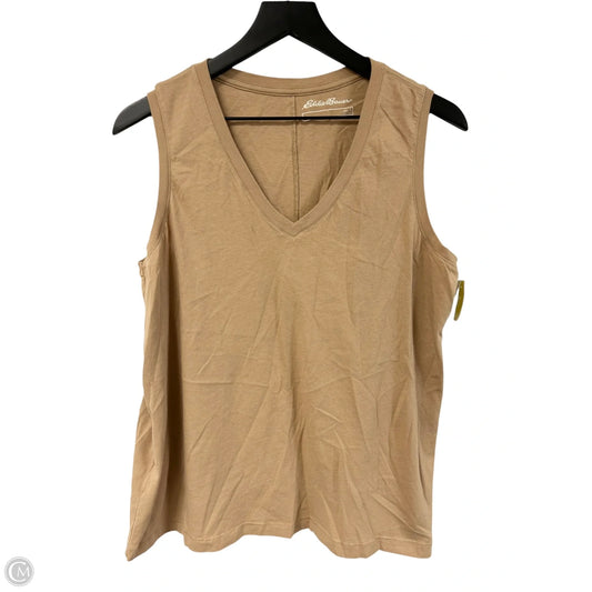 Top Sleeveless Basic By Eddie Bauer In Tan, Size: L