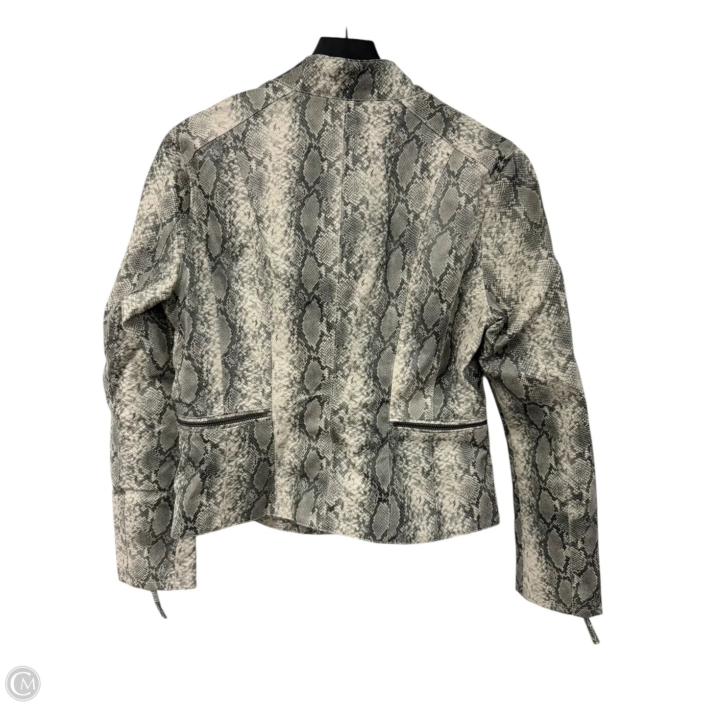 Jacket Moto By Blanknyc In Snakeskin Print, Size: M