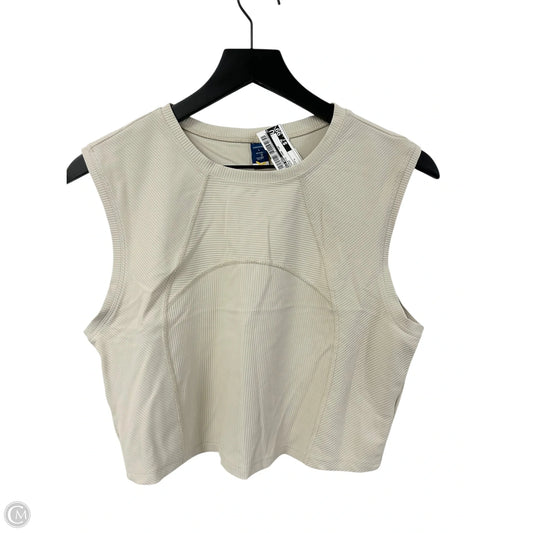 Athletic Tank Top By Old Navy In Cream, Size: L
