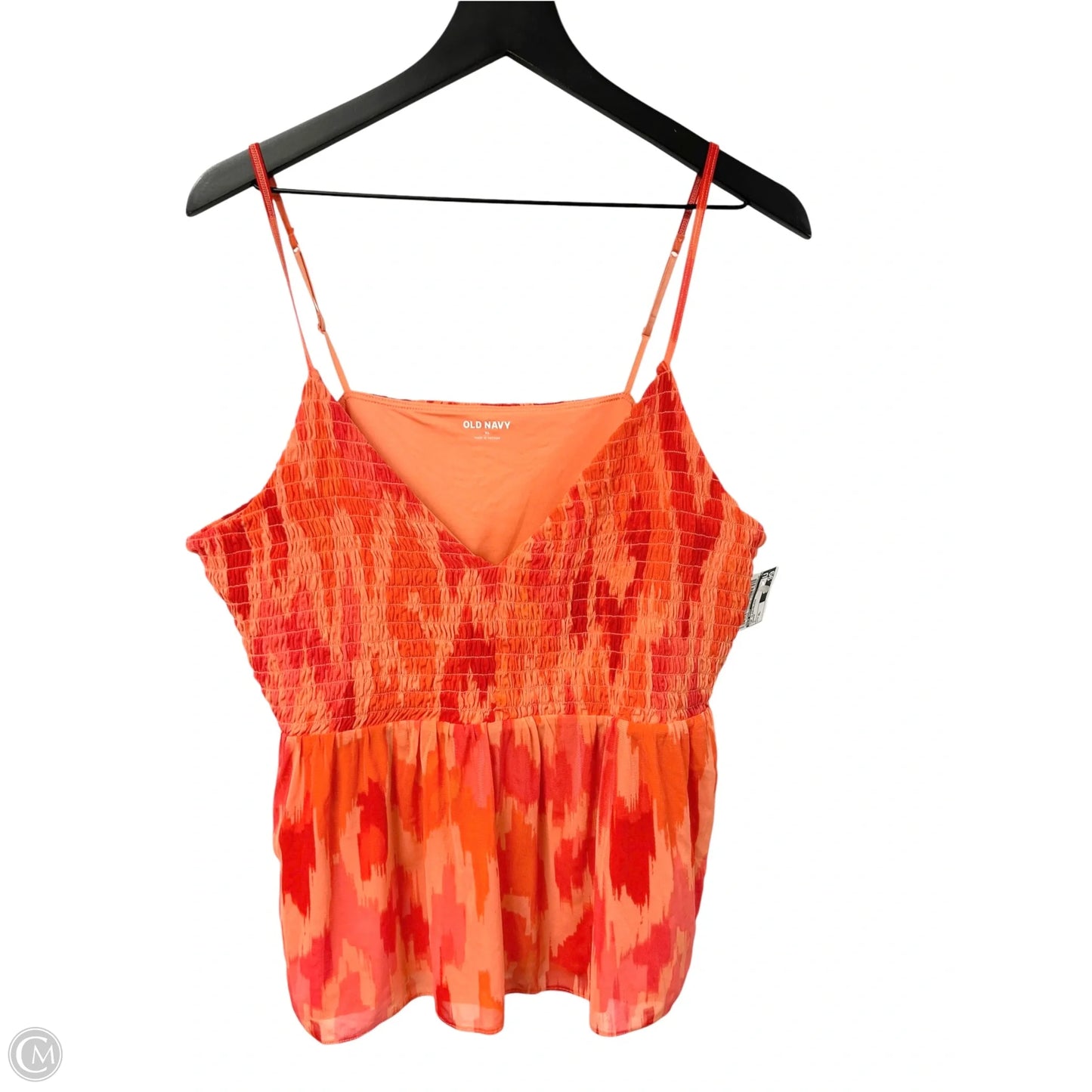 Top Sleeveless By Old Navy In Orange, Size: Xl
