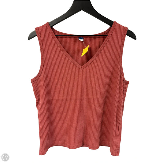 Top Sleeveless Basic By Old Navy In Orange, Size: Xl