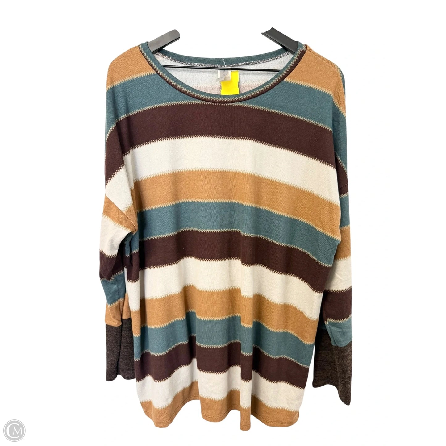 Top Long Sleeve By Honeyme In Multi-colored, Size: 3x