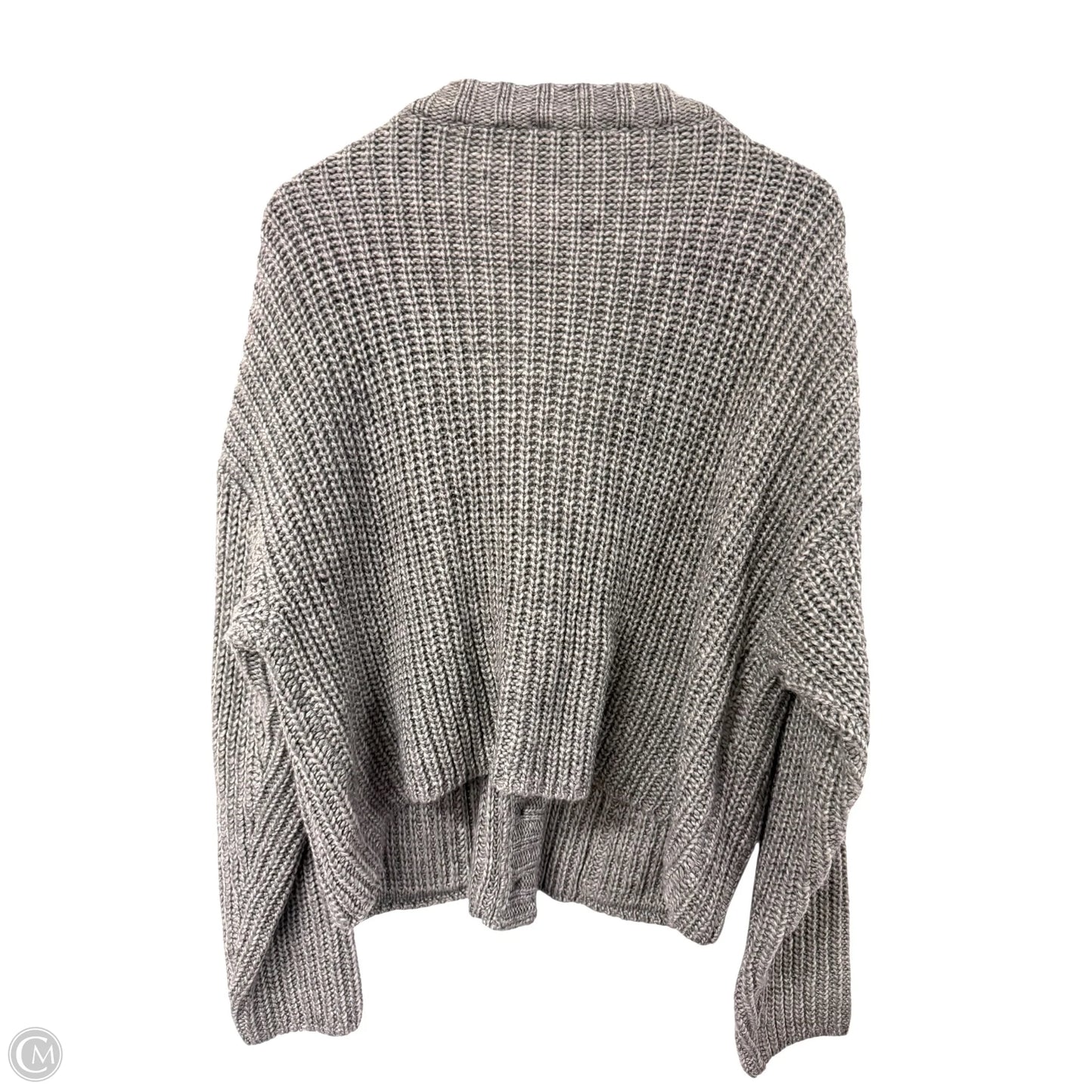 Sweater Cardigan By Vici In Grey, Size: L
