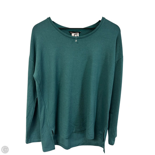 Top Long Sleeve By Banana Republic In Green, Size: M