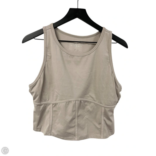 Athletic Tank Top By Danskin In Taupe, Size: L