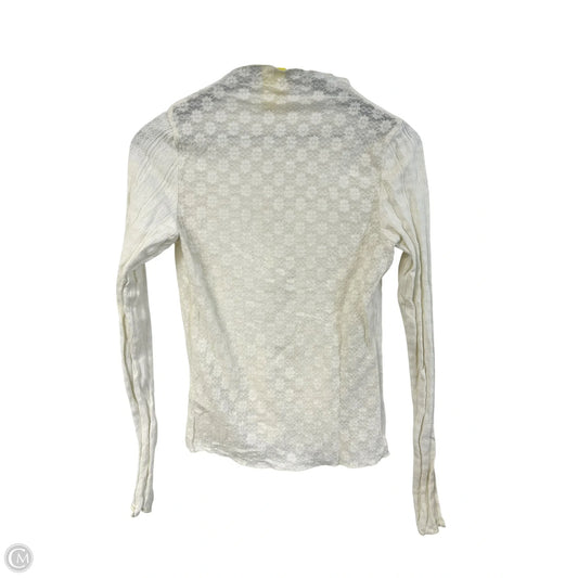 Top Long Sleeve By Free People In Ivory, Size: L