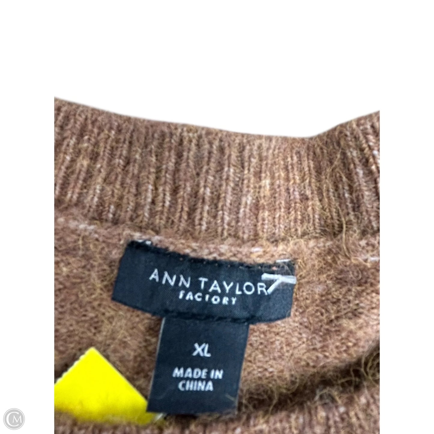 Sweater By Ann Taylor In Brown, Size: Xl