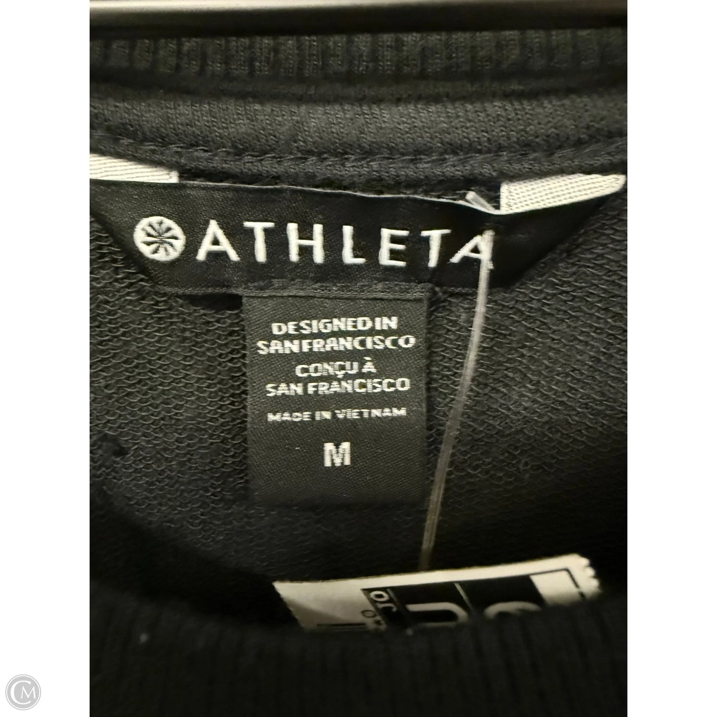 Top Long Sleeve By Athleta In Black, Size: M