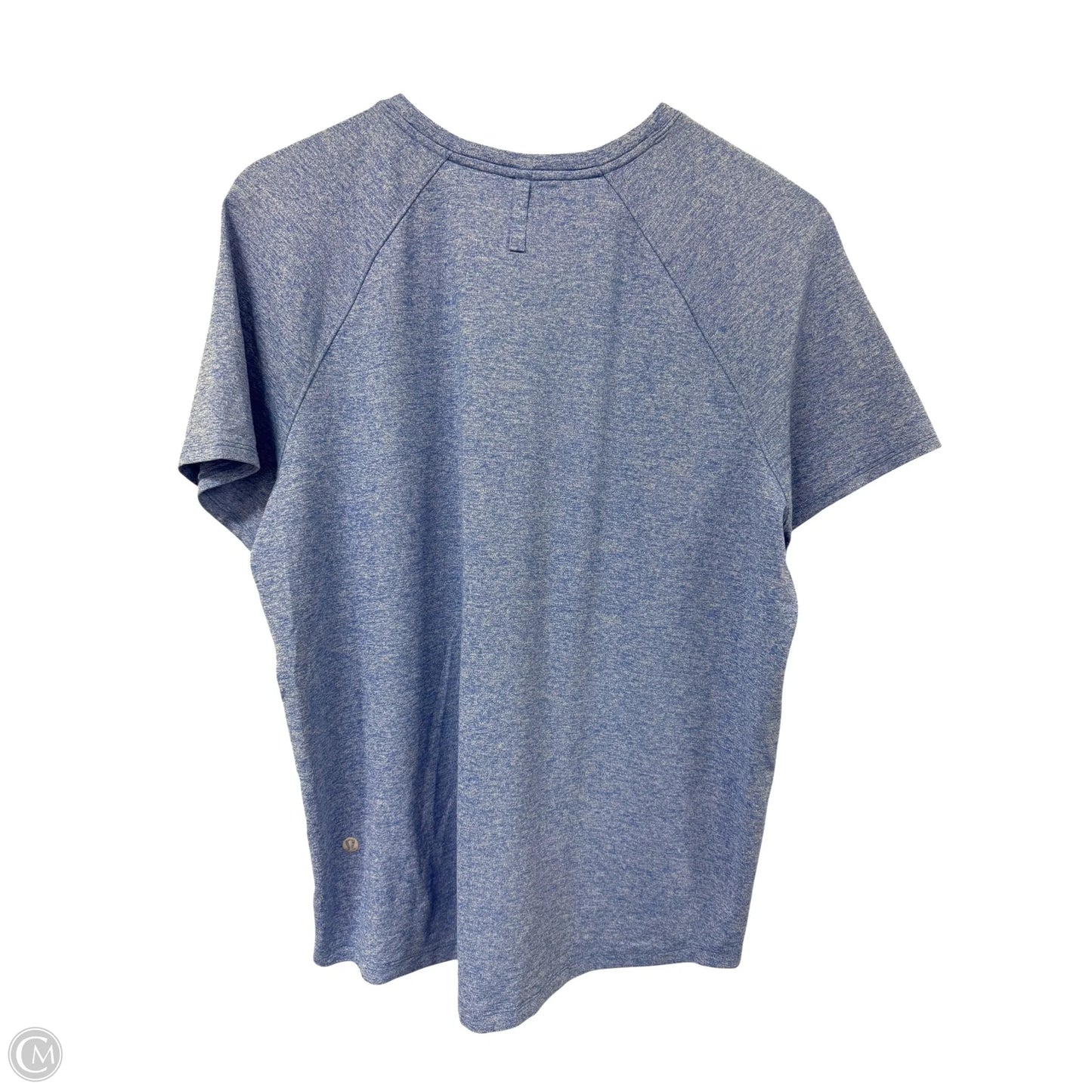 Athletic Top Short Sleeve By Lululemon In Blue, Size: 10