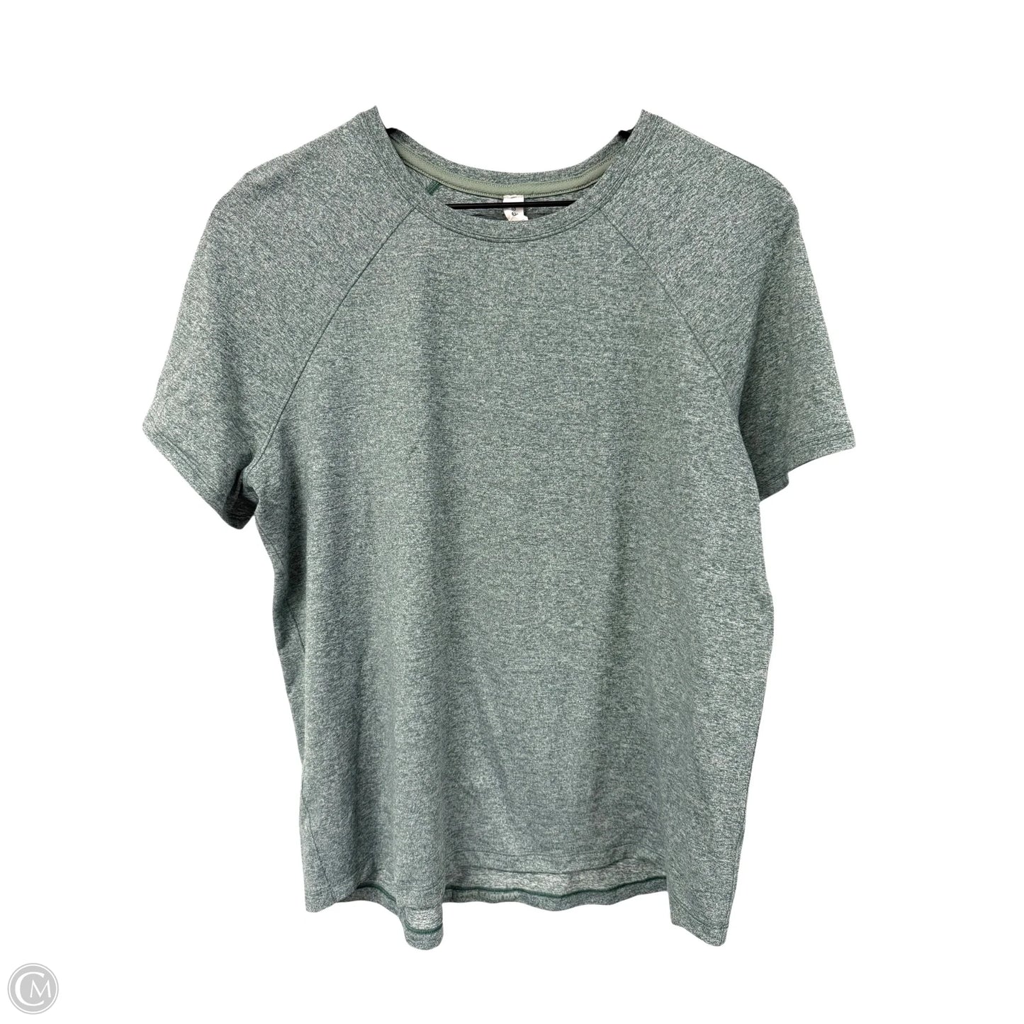 Athletic Top Short Sleeve By Lululemon In Green, Size: 10