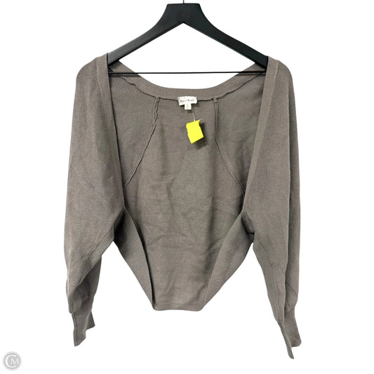 Cardigan By Hem & Thread In Taupe, Size: S