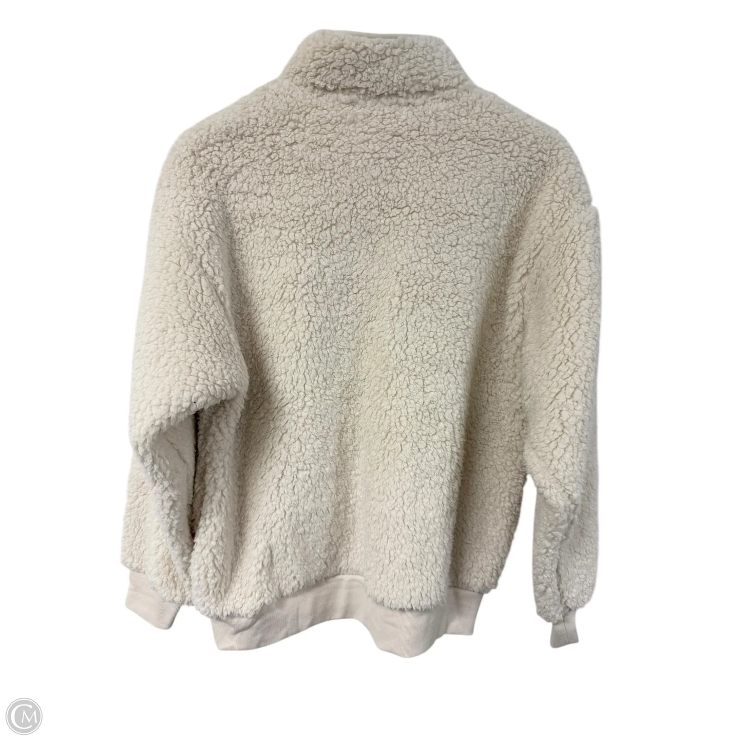 Jacket Faux Fur & Sherpa By Victorias Secret In Cream, Size: M