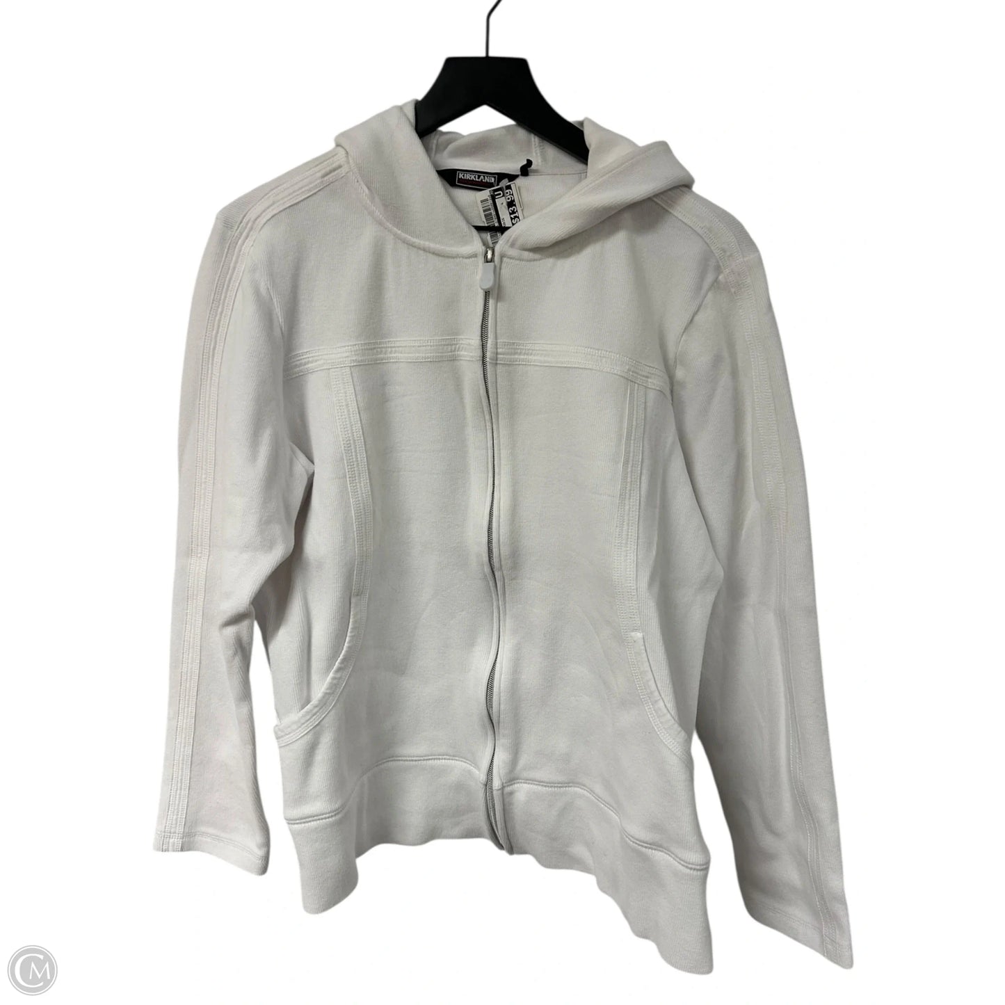 Sweatshirt Hoodie By Kirkland In White, Size: Xl