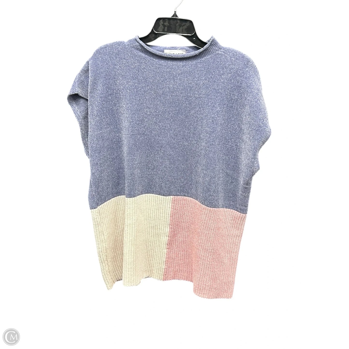 Top Short Sleeve By First Love In Blue & Pink, Size: M