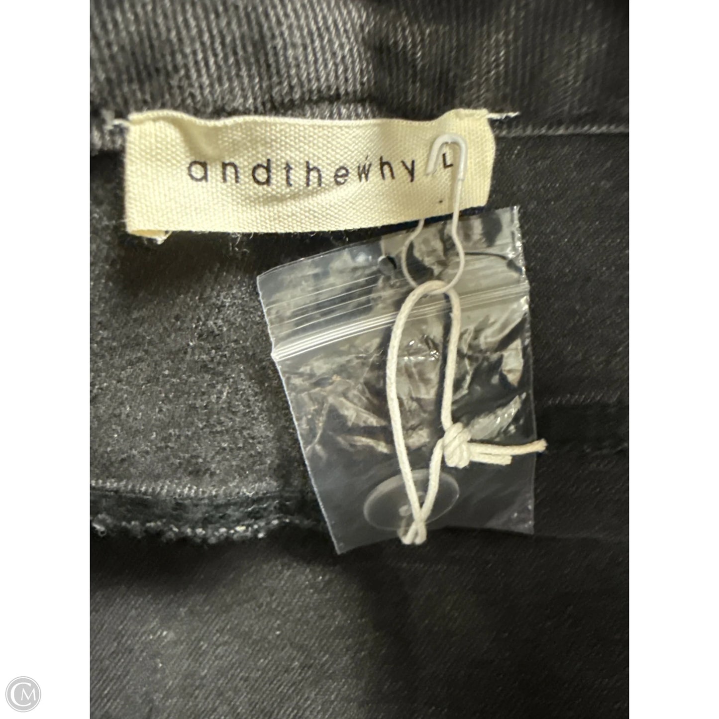 Skirt Maxi By Andthewhy In Black Denim, Size: L