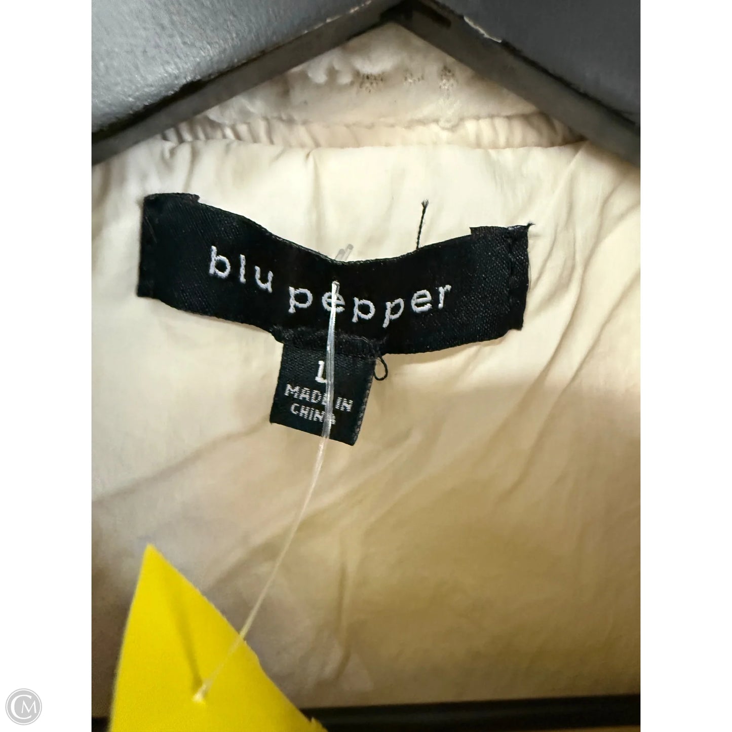 Vest Faux Fur & Sherpa By Blu Pepper In Cream, Size: L