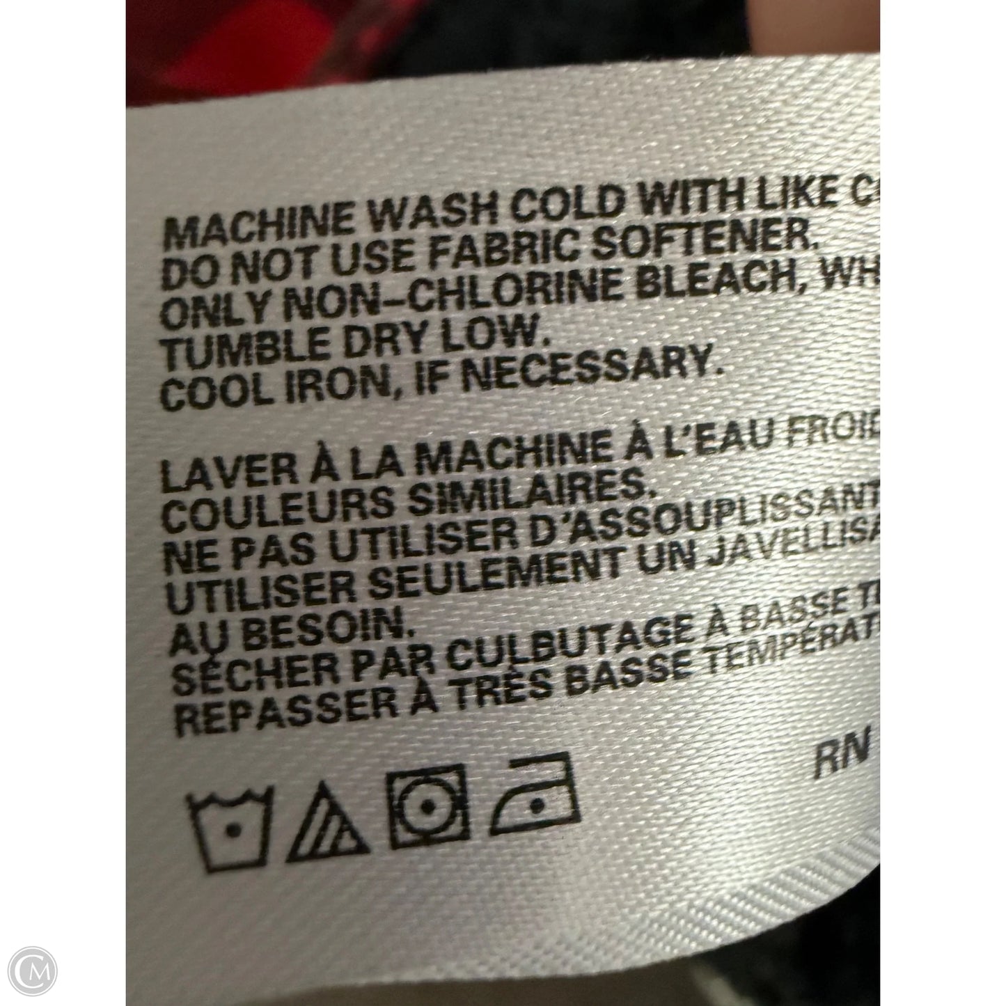 Jacket Other By Eddie Bauer In Black & Red, Size: M