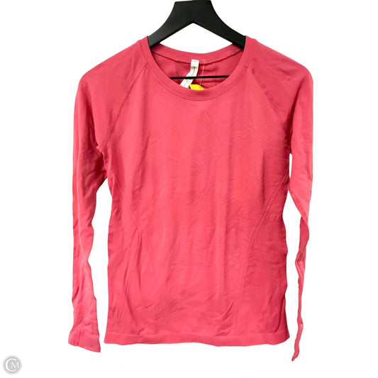 Athletic Top Long Sleeve Crewneck By Athleta In Pink, Size: S