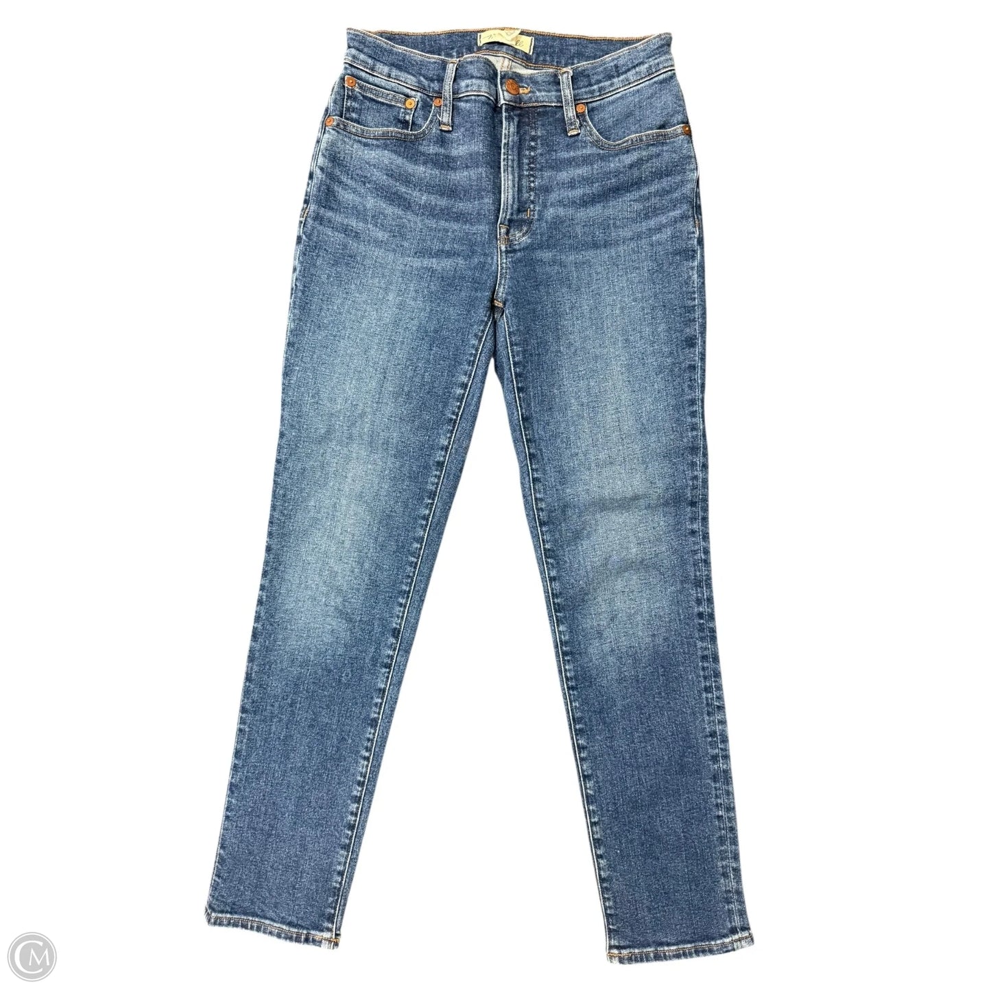 Jeans Straight By Madewell In Blue Denim, Size: 2
