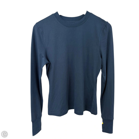 Athletic Top Long Sleeve Crewneck By Cmb In Navy, Size: M