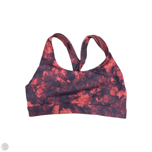 Athletic Bra By Athleta In Black & Orange, Size: S