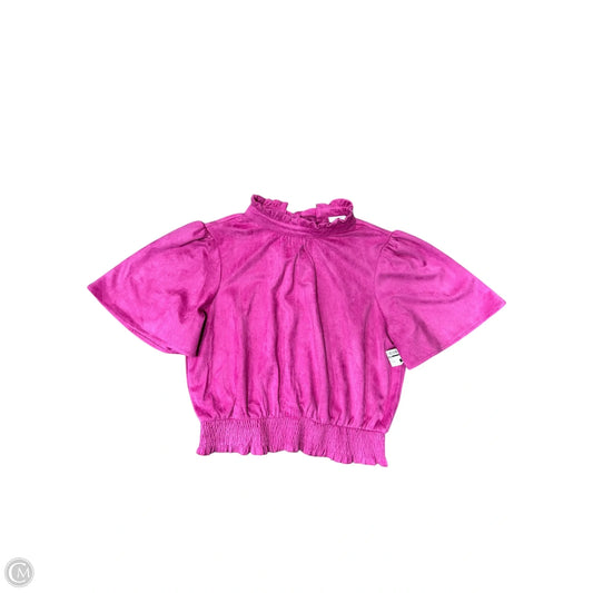 Top Short Sleeve By Voy In Pink, Size: M