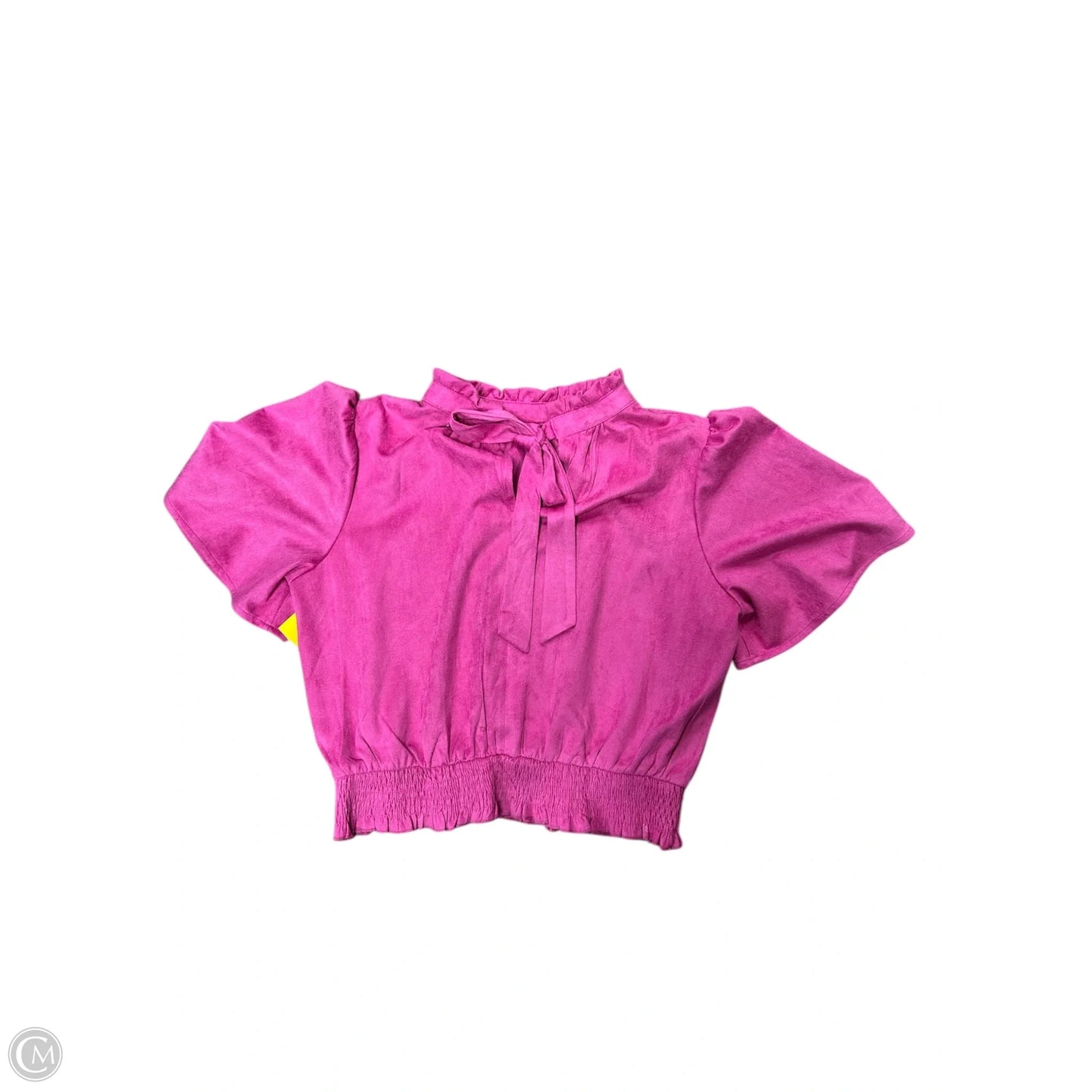 Top Short Sleeve By Voy In Pink, Size: M