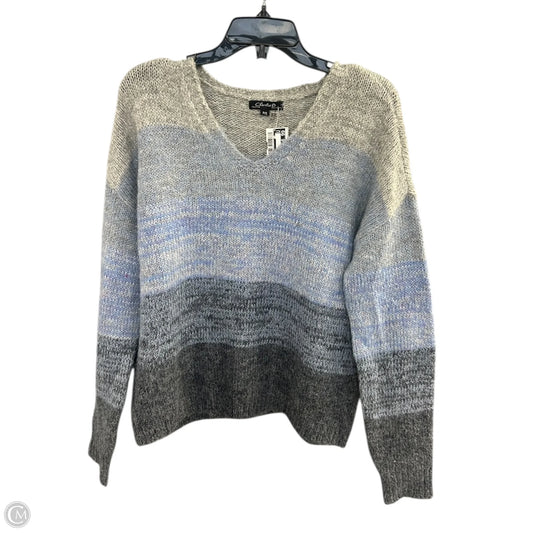 Sweater By Charlie B In Blue & Grey, Size: S