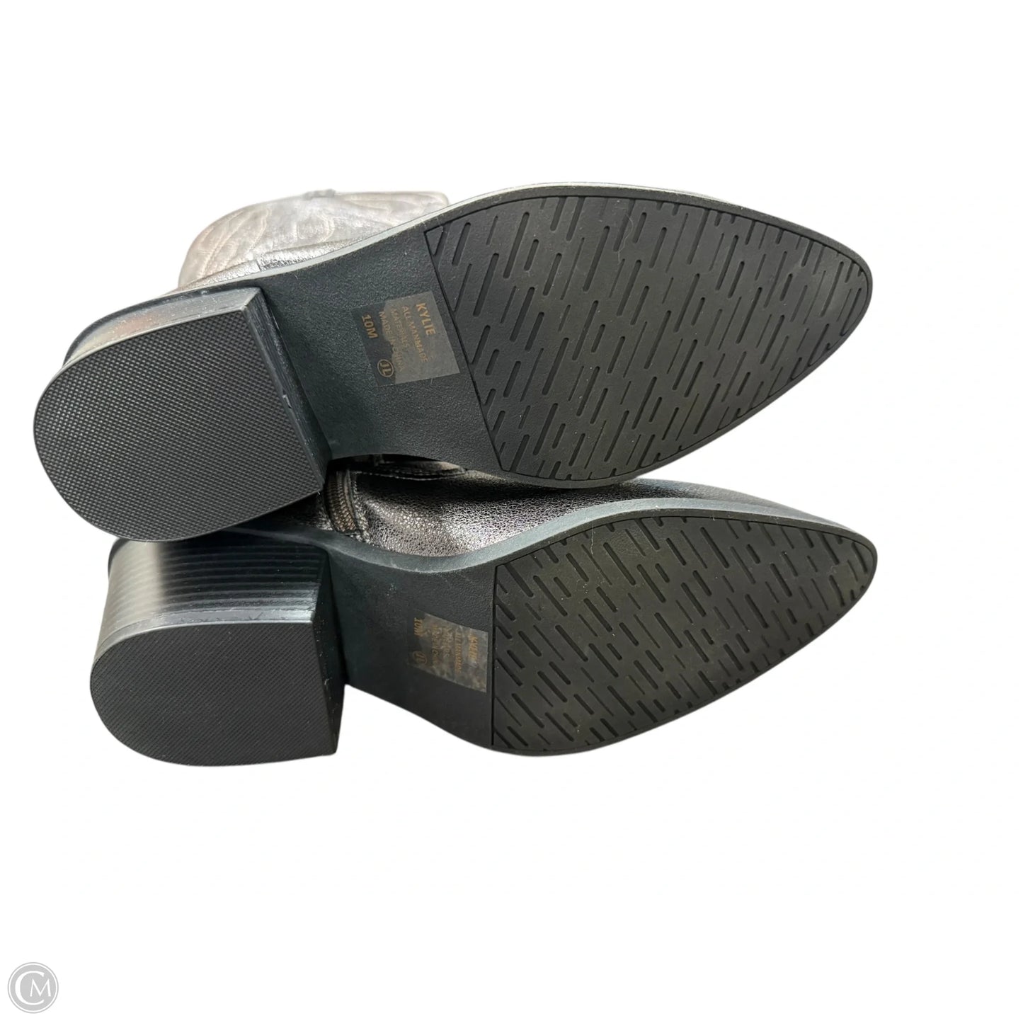 Boots Western By Clothes Mentor In Silver, Size: 10