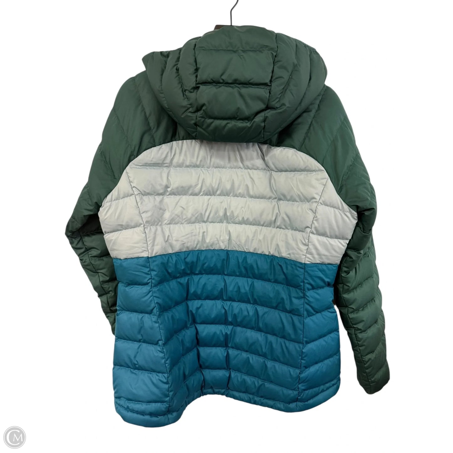 Coat Puffer & Quilted By L.l. Bean In Blue & Green, Size: L