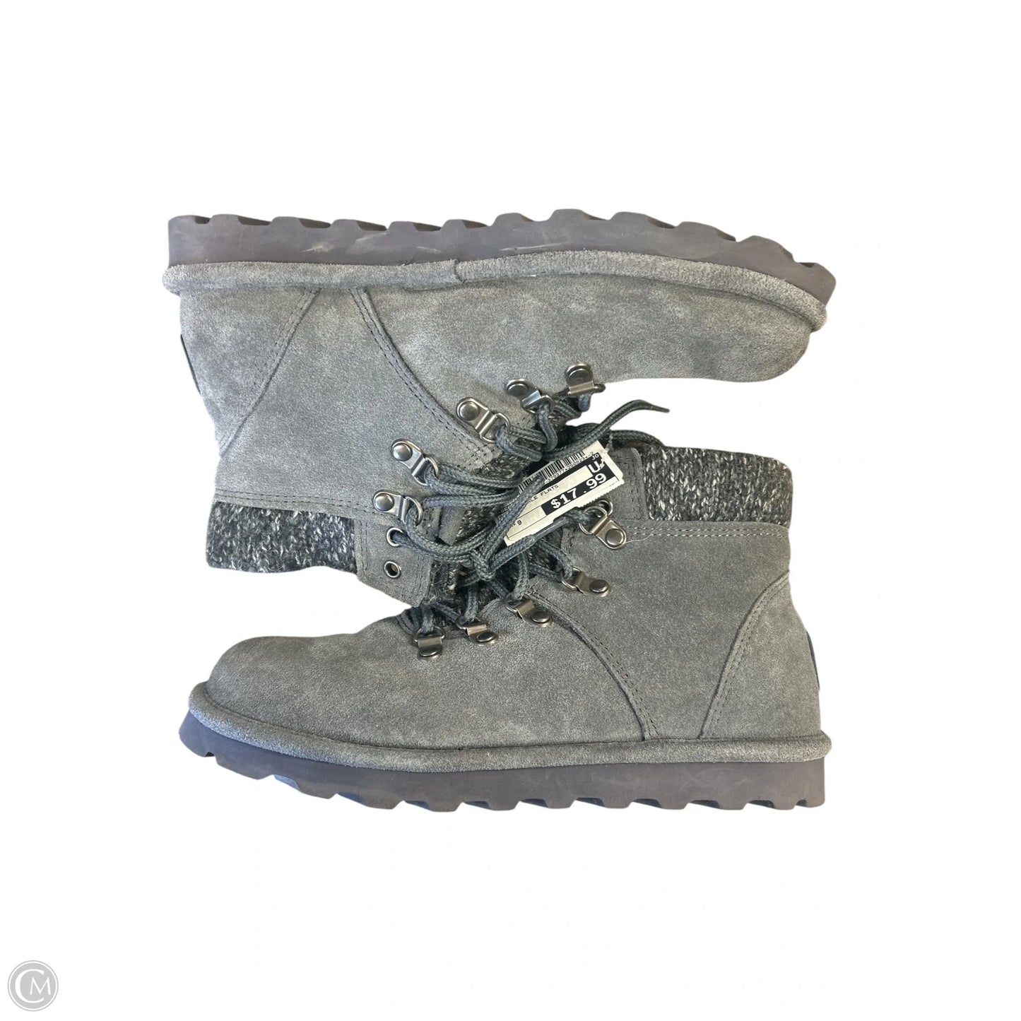 Boots Ankle Flats By Bearpaw In Grey, Size: 9